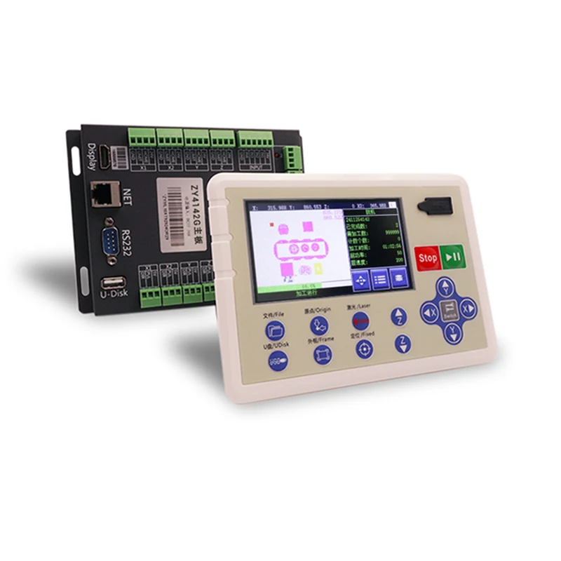 การตัดเลเซอร์ zy4142G และการแกะสลักบอร์ดควบคุมสำหรับสิ่งทอ